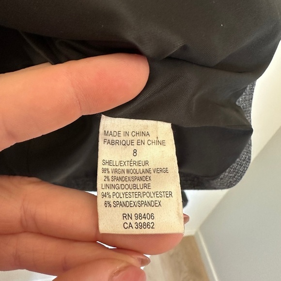 Theory Wool Charcoal Women's Blazer - Picture 3 of 4